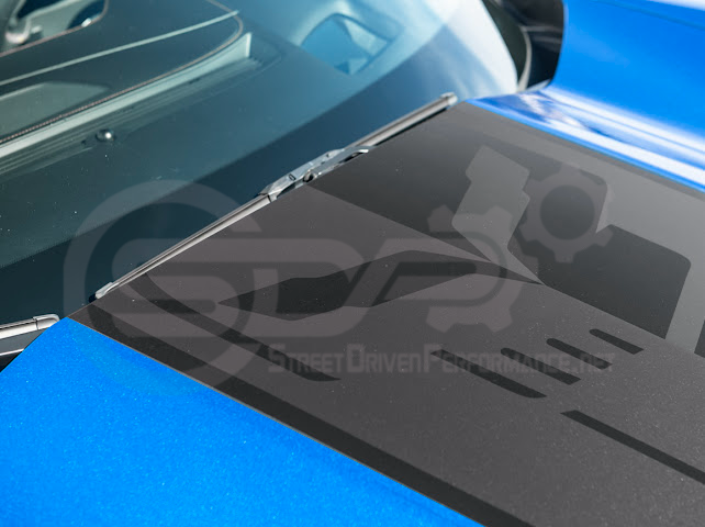 2014-2019 CORVETTE C7 BASE | JAKE SKULL LOGO HOOD VINYL DECAL STRIPE